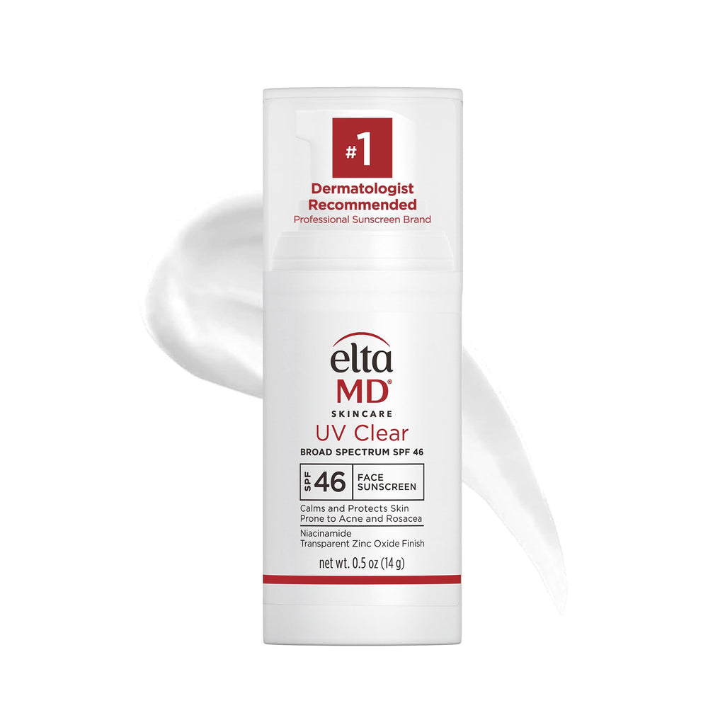EltaMD UV Clear SPF 46 Oil-Free Sunscreen — Lightweight, Non-Greasy Protection for Acne-Prone Skin