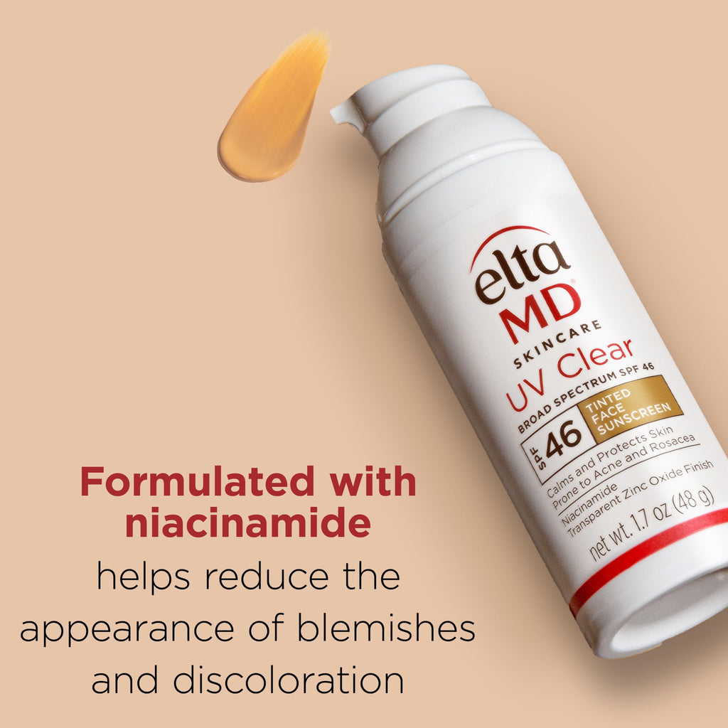 EltaMD UV Clear Tinted SPF 46 Sunscreen – Oil-Free, Zinc Oxide, Dermatologist Recommended