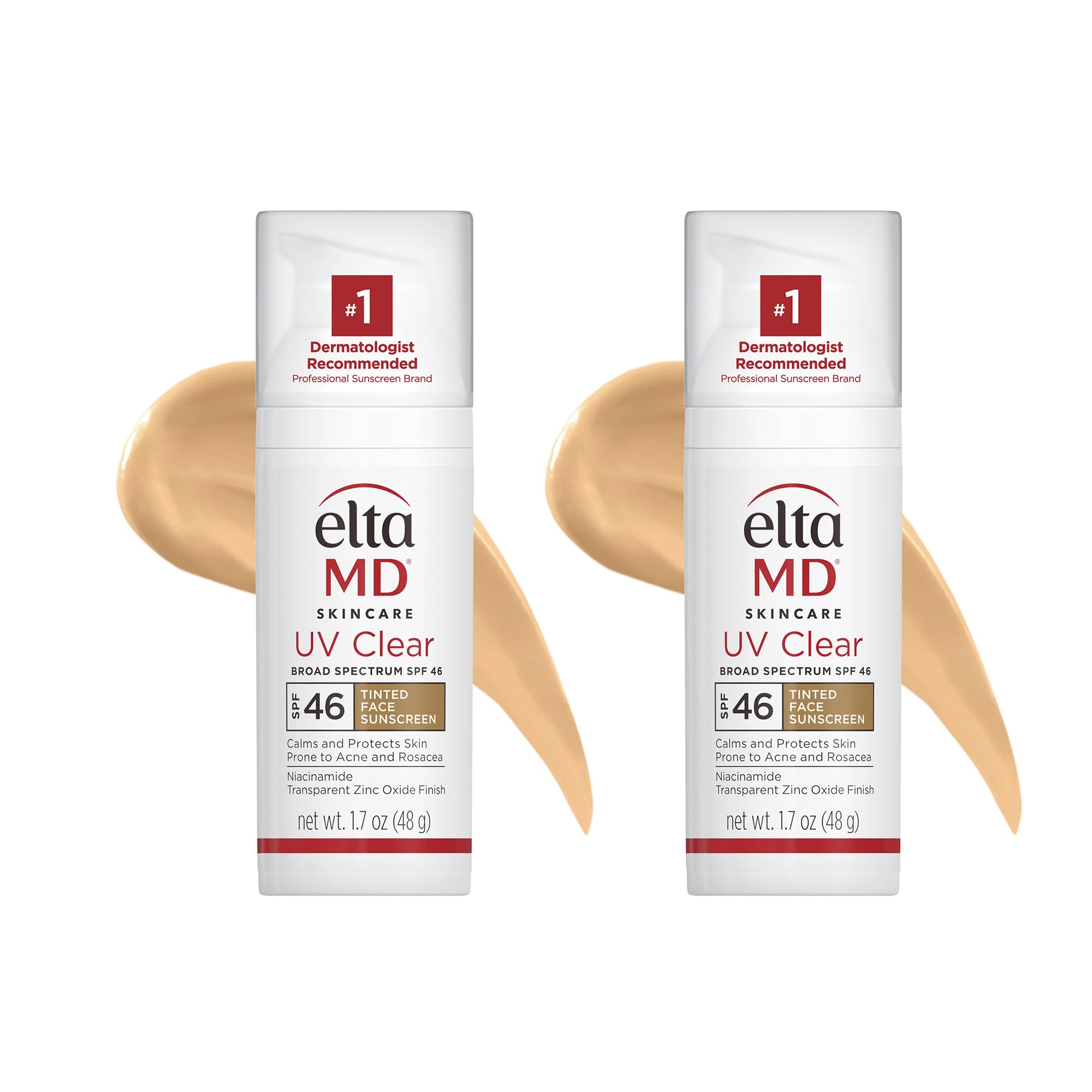 EltaMD UV Clear Tinted Sunscreen SPF 46 – Oil-Free, Dermatologist Recommended