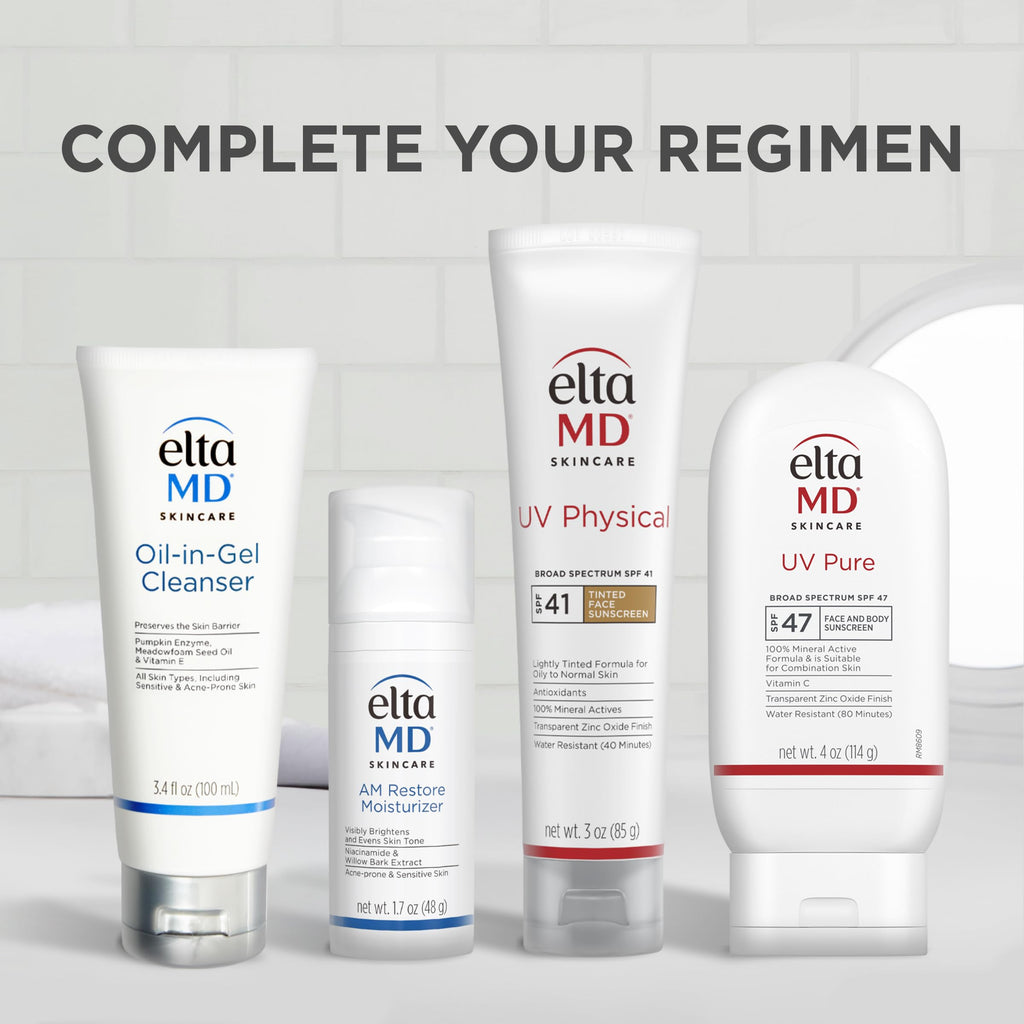 EltaMD UV Pure Face & Body Sunscreen SPF 47 – Mineral, Oil-Free, Water-Resistant (80 min) | 4 oz