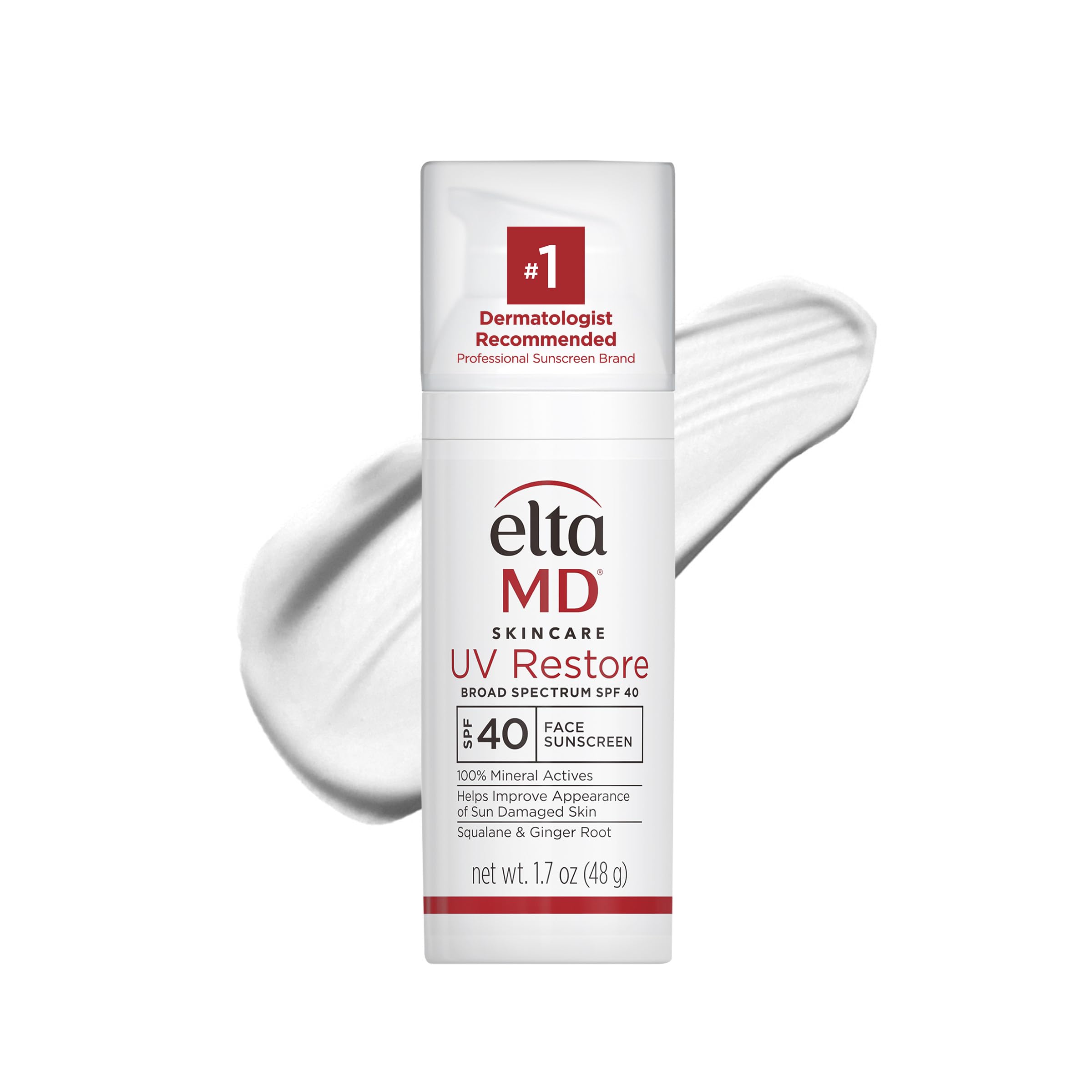 EltaMD UV Restore SPF 40 Mineral Face Sunscreen – Tinted, Moisturizing (1.7 oz)