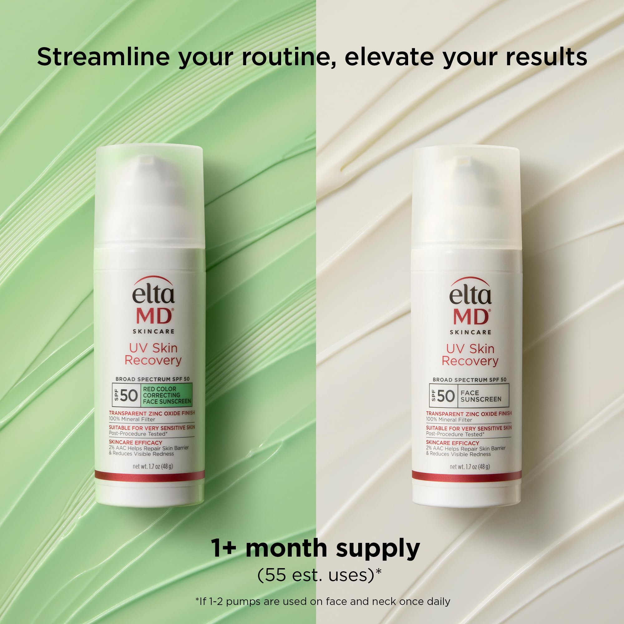 EltaMD UV Skin Recovery SPF 50 – All Mineral Zinc Oxide Sunscreen for Sensitive Skin