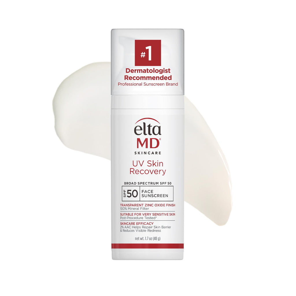 EltaMD UV Skin Recovery SPF 50 – All Mineral Zinc Oxide Sunscreen for Sensitive Skin