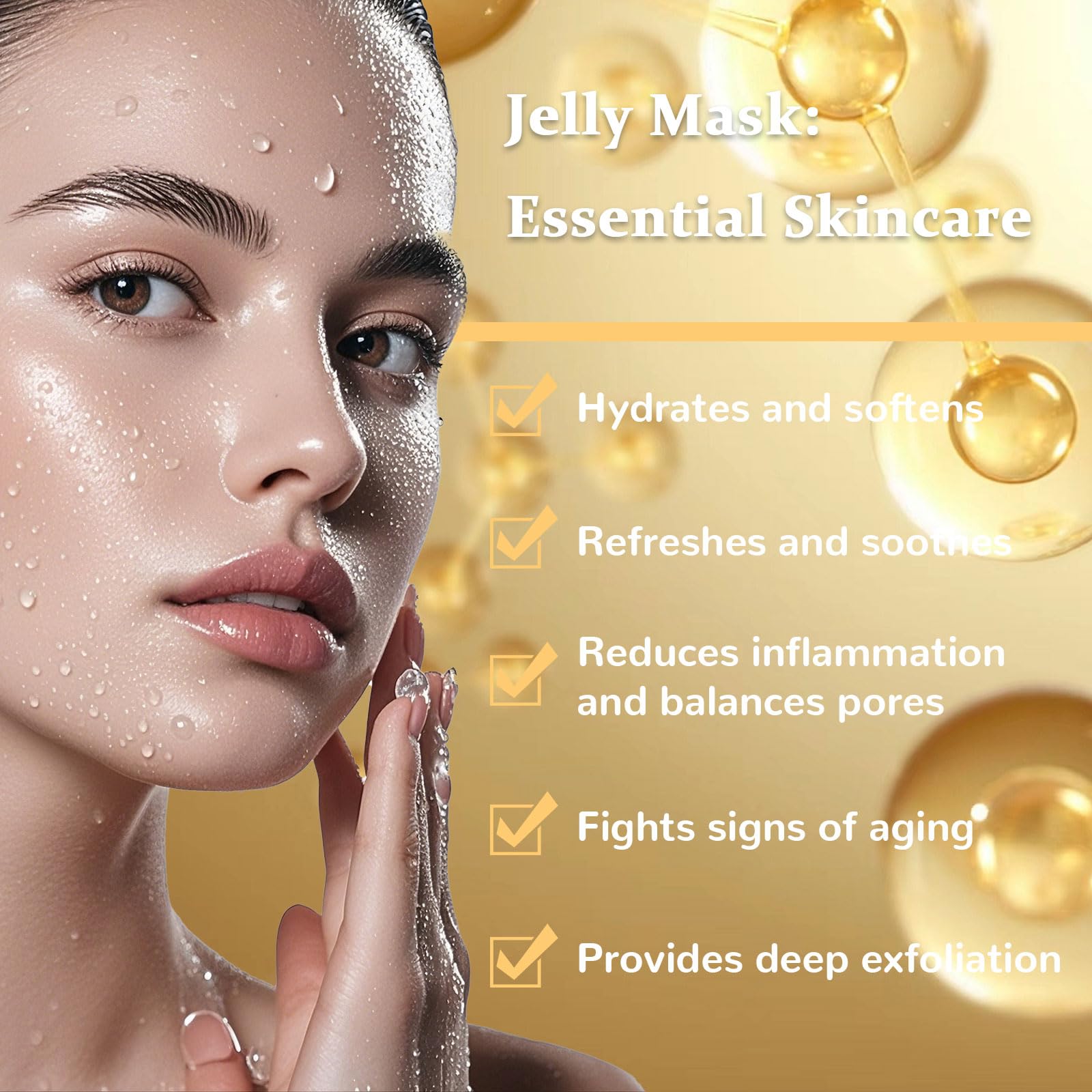 ELVENSTARS Collagen Jelly Mask – Spa-Quality Facial & Vajacial Hydro Jelly