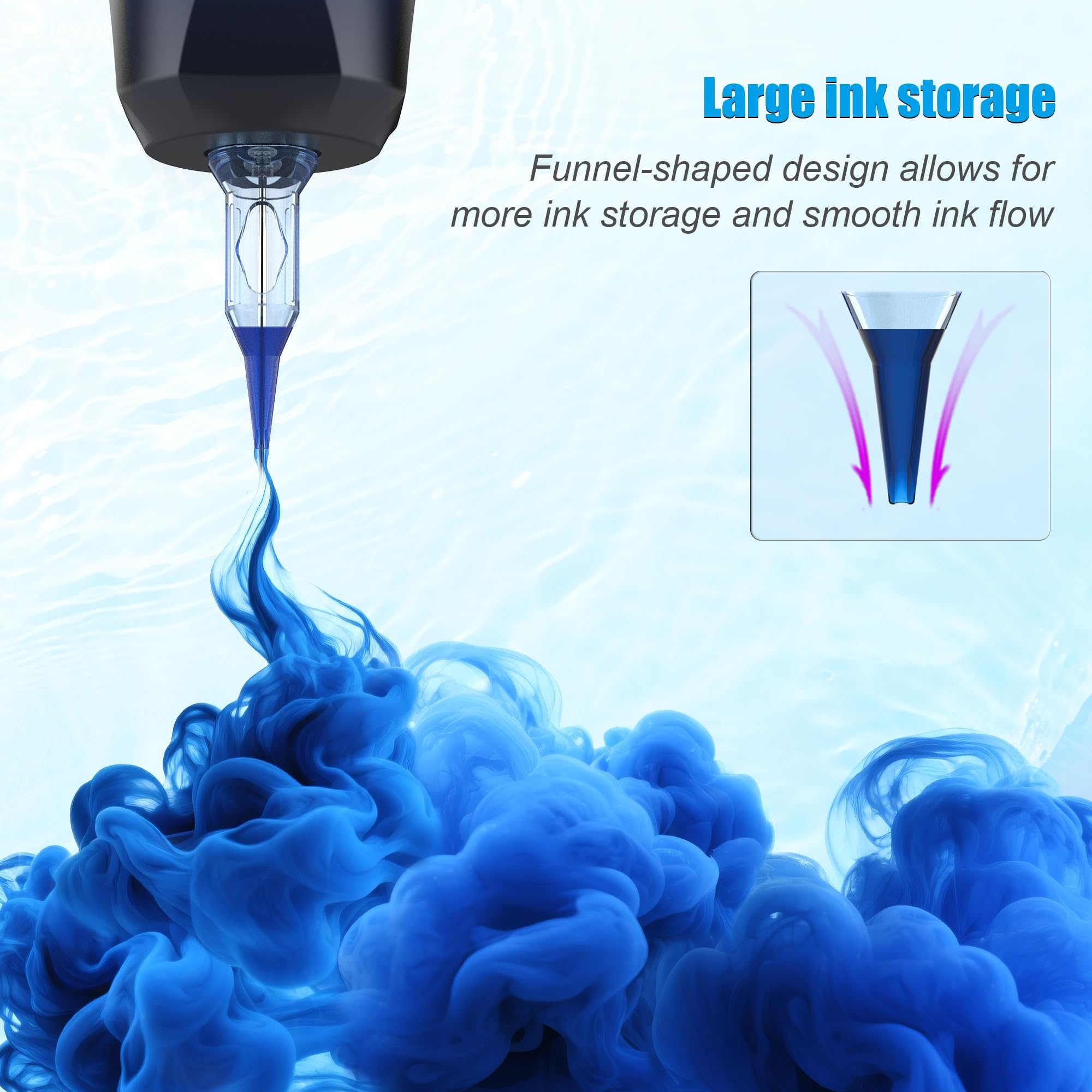Emalla Eliot Tattoo Cartridge Needles 20Pcs #10 Bugpin 0.30mm 3.5mm Taper – Lining & Shading (1007RSL)