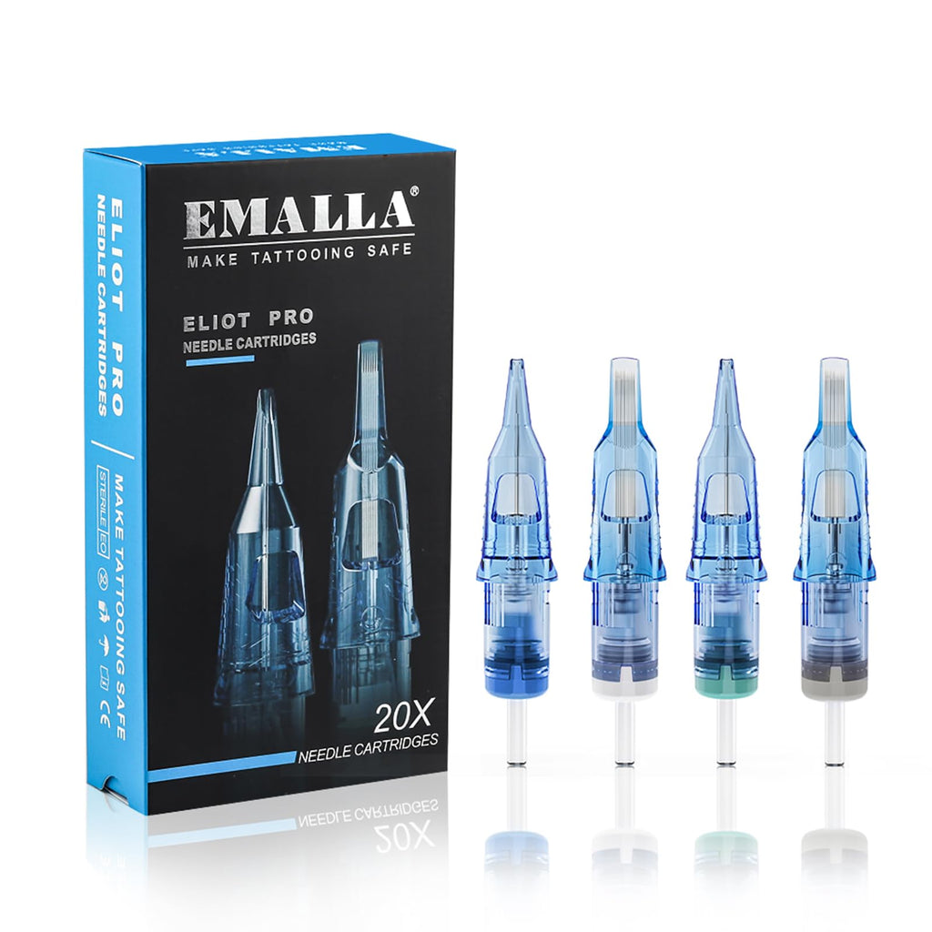 Emalla Eliot Pro Tattoo Cartridges 1015CML – 20Pcs Curved Magnum 0.30mm
