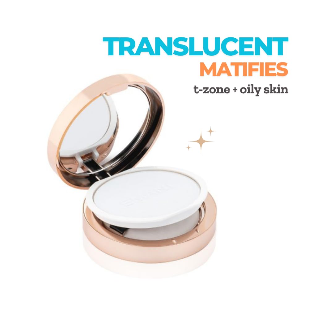 Emani Bye Bye Shine Setting Powder — Mattifying, Translucent Finishing Powder for All Skin Tones