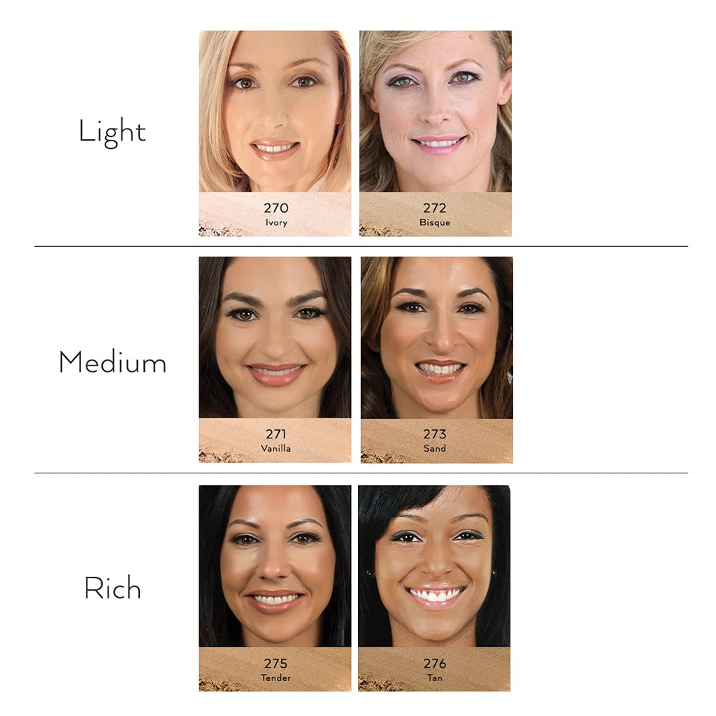 Emani Perfecting Crushed Foundation – Loose Mineral Powder for Sensitive Skin | Buildable Coverage and Oil Control
