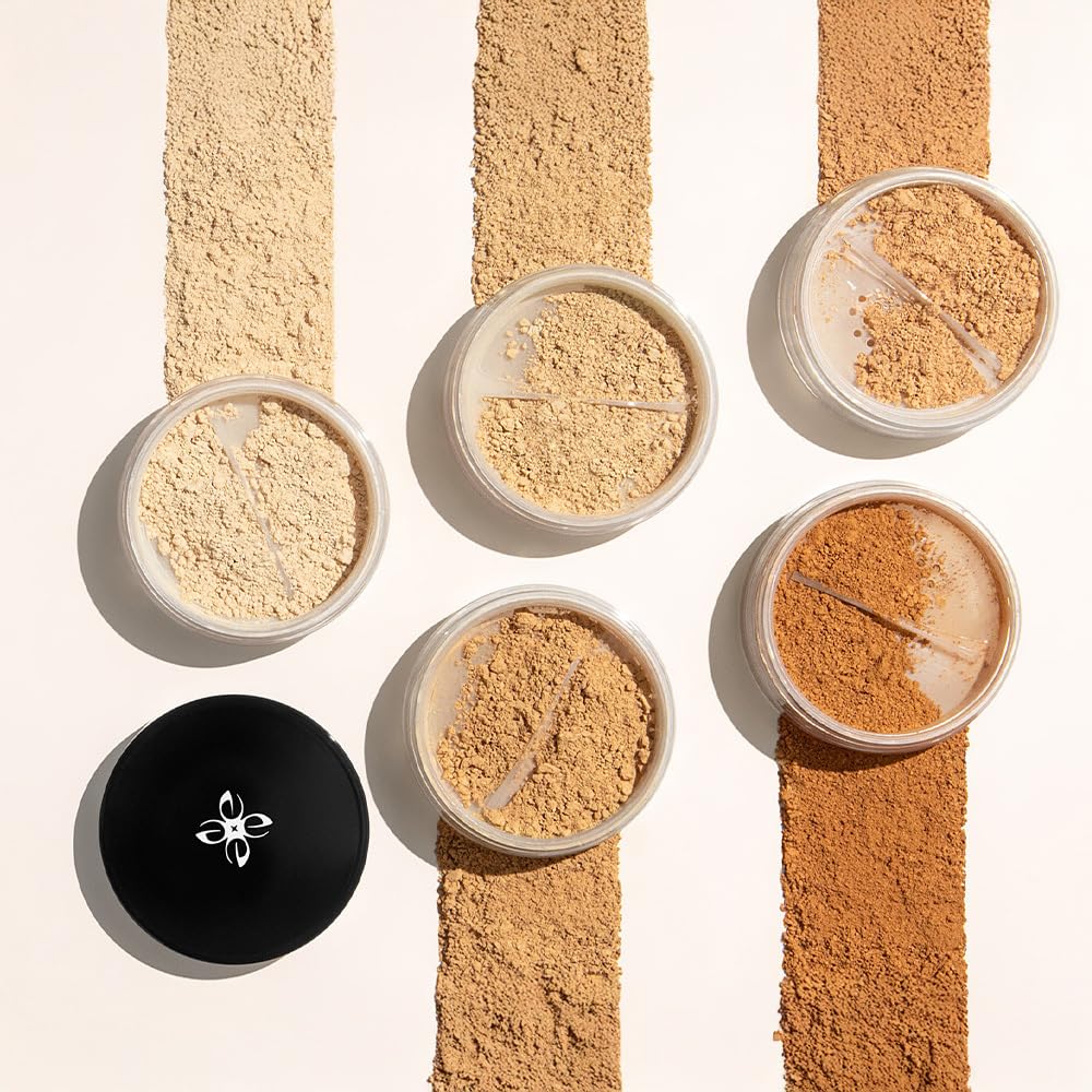 Emani Perfecting Crushed Foundation – Loose Mineral Powder for Sensitive Skin | Buildable Coverage and Oil Control