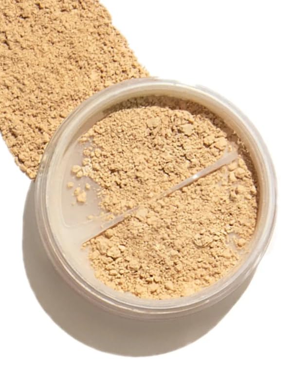 Emani Perfecting Crushed Foundation – Loose Mineral Powder for Sensitive Skin | Buildable Coverage, Oil Control, Talc-Free, Vegan & Cruelty-Free | Bisque