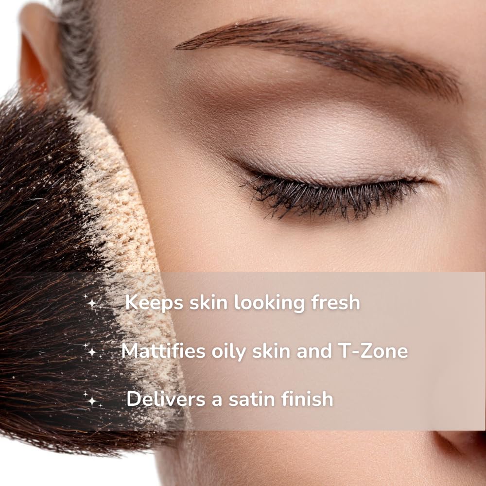 Emani Perfecting Crushed Foundation – Loose Mineral Powder for Sensitive Skin | Buildable Coverage, Oil Control, Talc-Free, Vegan & Cruelty-Free | Bisque