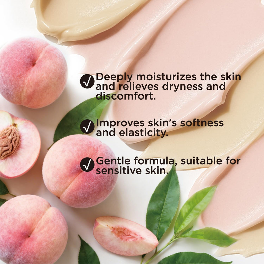 Embleaf Peach Whipped Body Butter | Deep Moisturizing Shea Lotion for Dry Skin (100ml + 200ml)