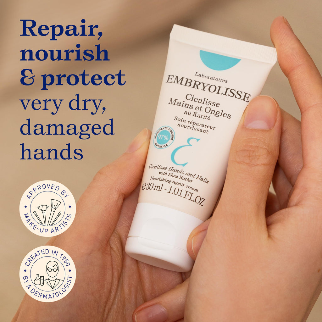 Embryolisse Cicalisse Hands and Nails Cream – Deep Hydration, Nail Support, 1.01 oz