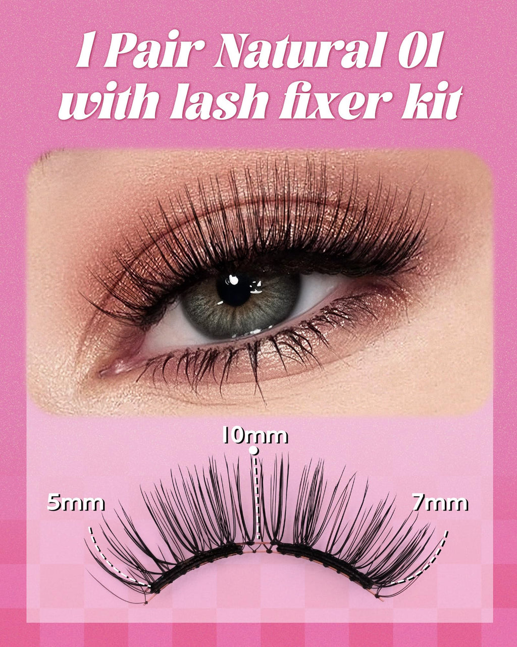 EMEDA Upgrade Soft Magnetic Eyelashes with Applicator & Lash Fixer – No Glue Needed