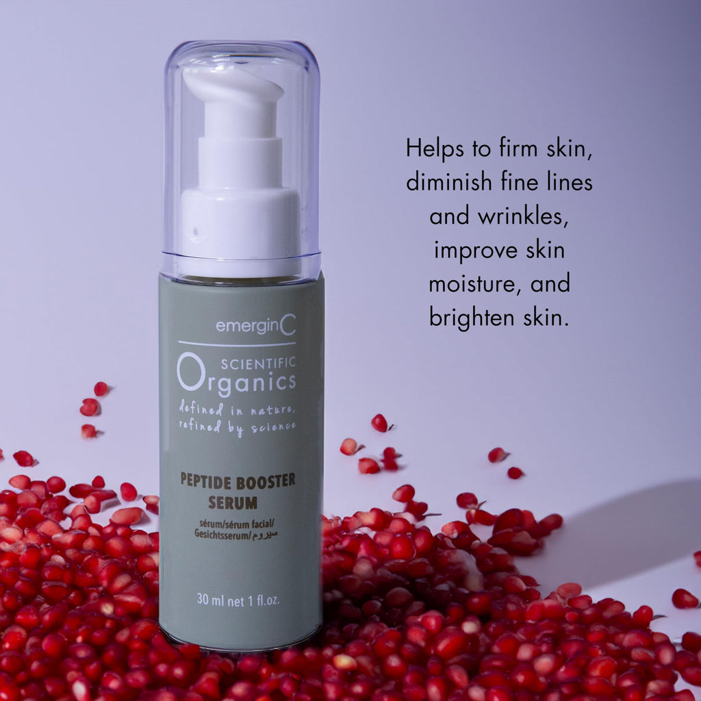 emergin C Scientific Organics Peptide Booster Serum – Hydration with Kombucha & Astaxanthin (1 oz)