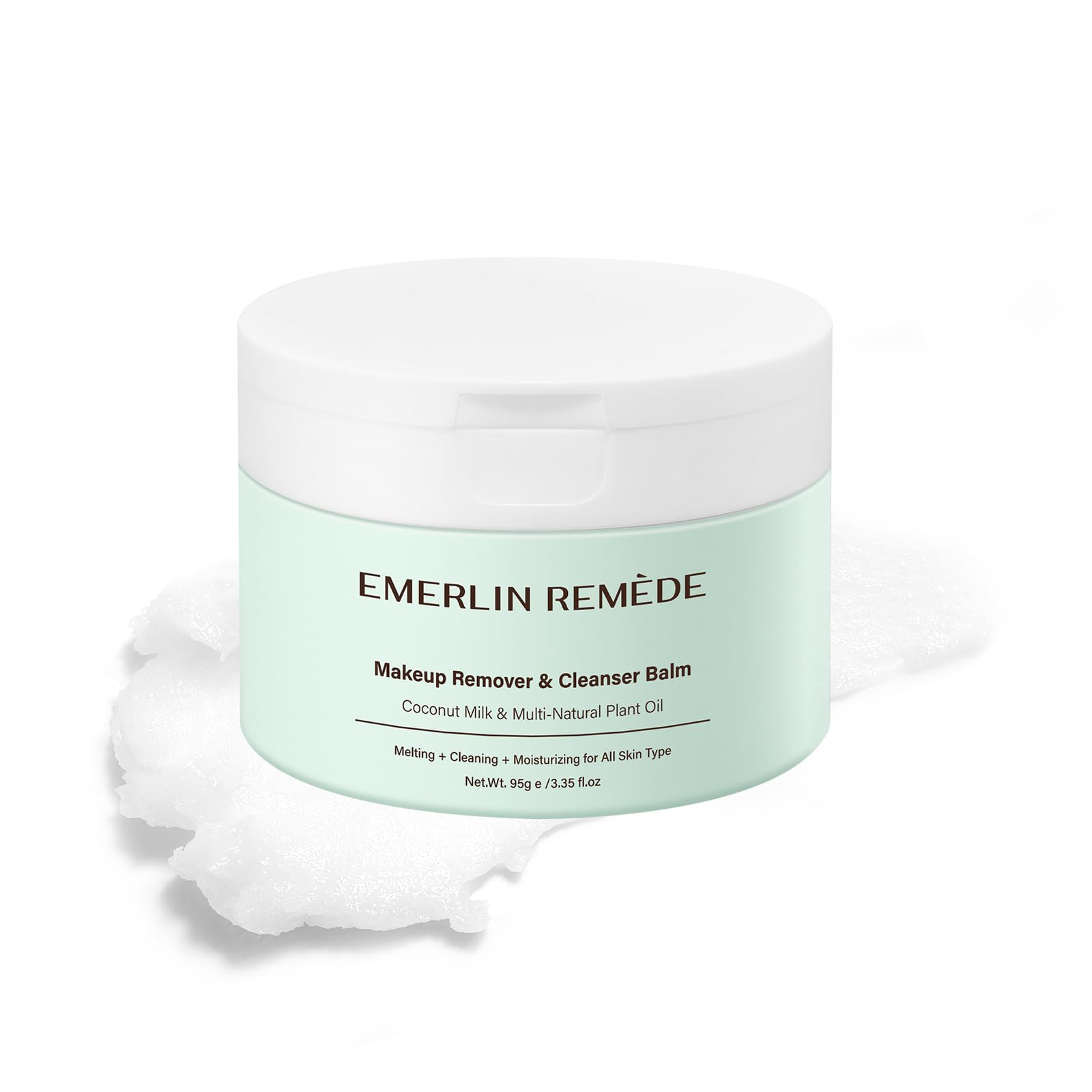 Emerlin Remède Makeup Remover Balm with Coconut Milk – Melt, Cleanse, Moisturize