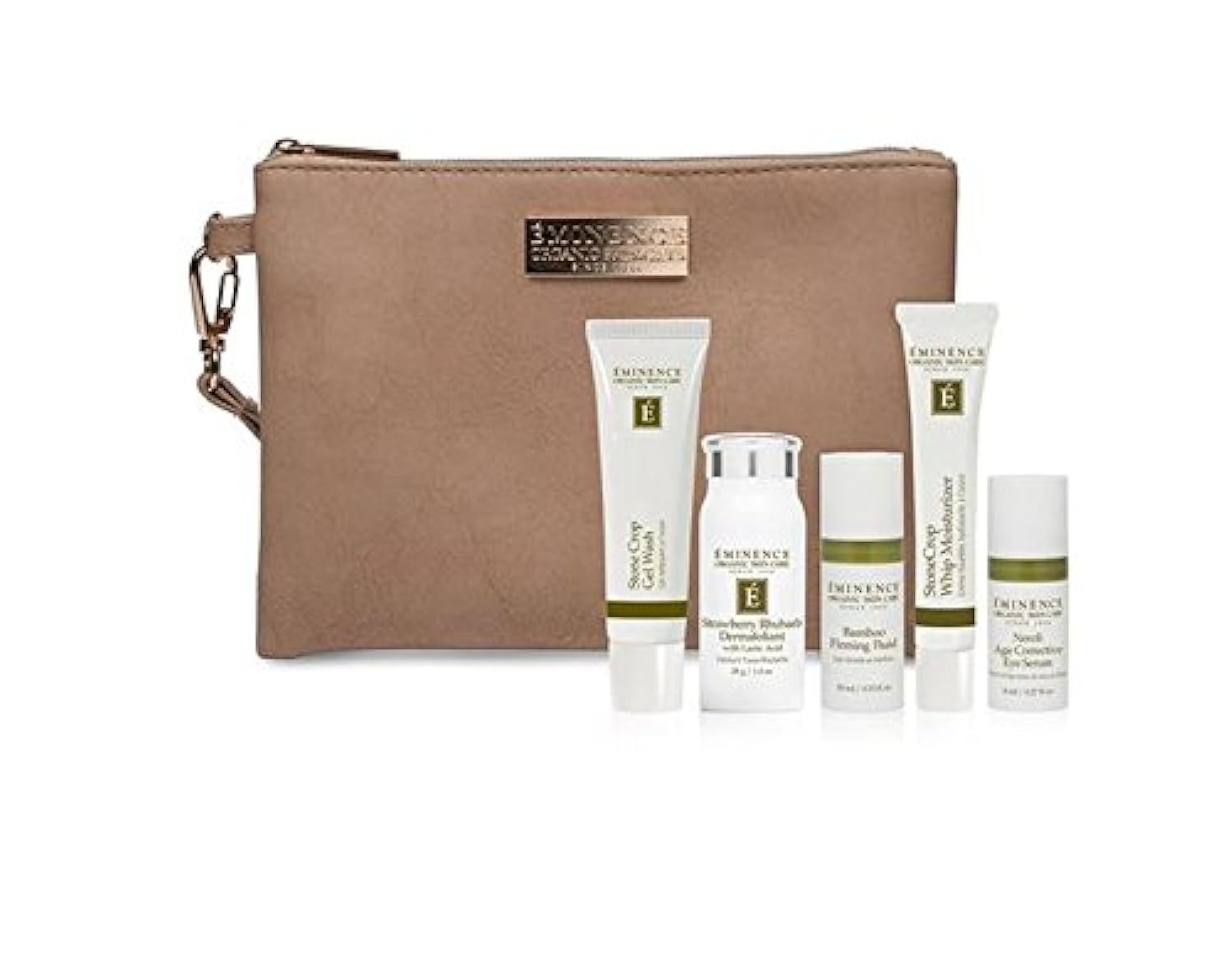 Eminence Must Have Minis Gift Set – 5 Bestselling Natural Skincare in a Wristlet