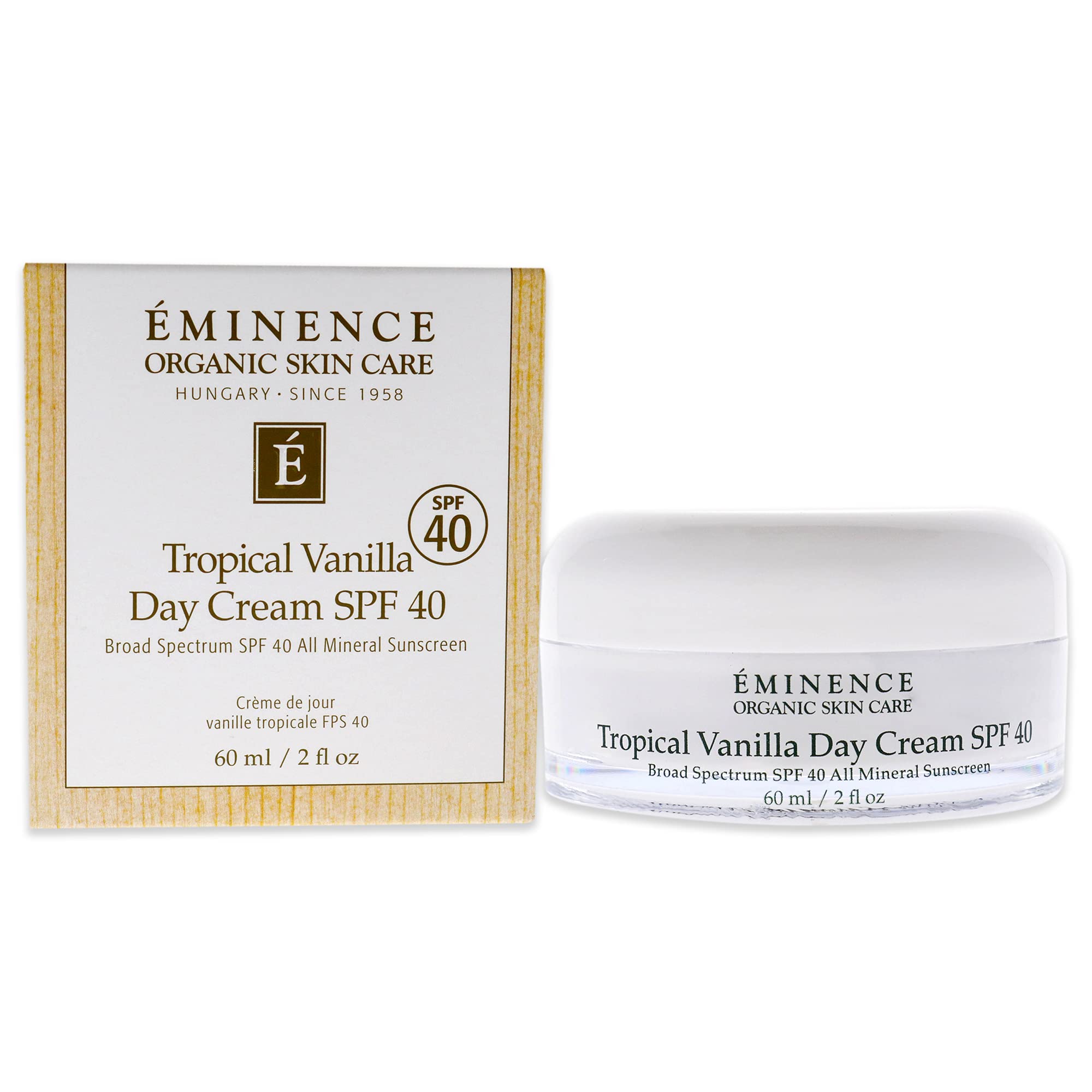 Eminence Tropical Vanilla Day Cream SPF 40 | Mineral Sunscreen Moisturizer