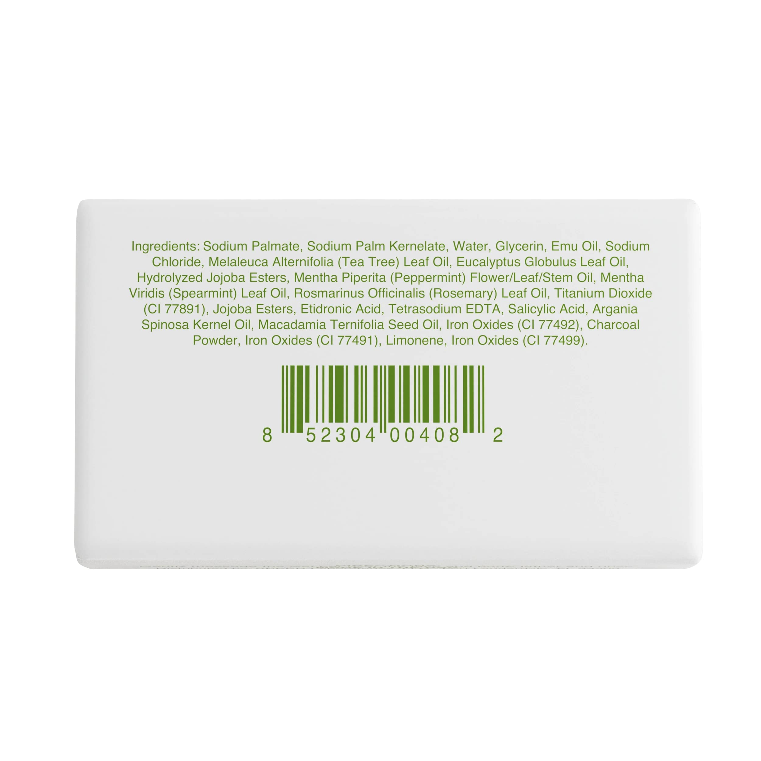 Emuaid Therapeutic Moisture Bar – Medicated Face & Body Cleanser with 5% Emu Oil, Tea Tree & Botanical Oils (5oz)