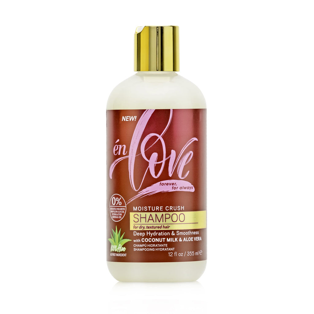Én Love Moisture Crush Shampoo for Curly & Wavy Hair — Coconut Milk, Aloe Vera, No Sulfates | 12oz