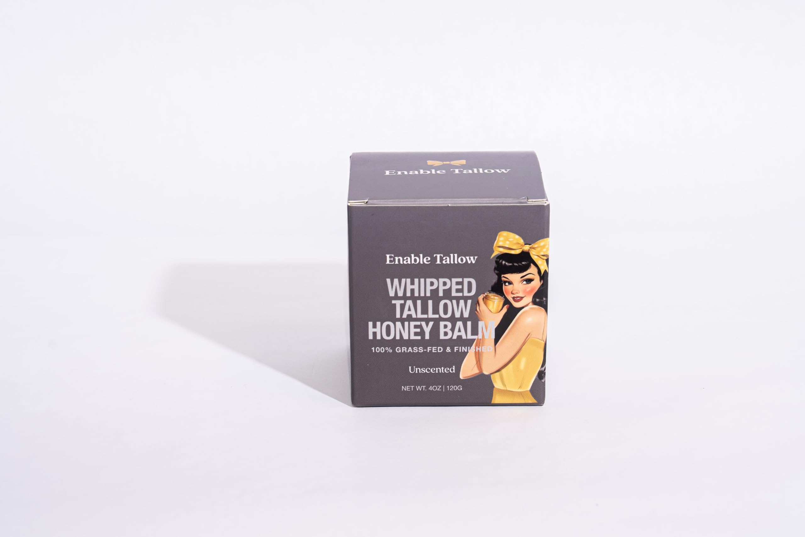 Enable Tallow Face & Body Cream – Whipped Beef Tallow & Manuka Honey, Fragrance-Free, 4oz