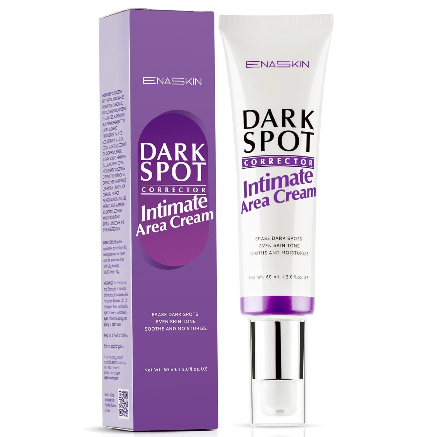 EnaSkin Dark Spot Remover Cream for Intimate Areas & Body – 2 oz