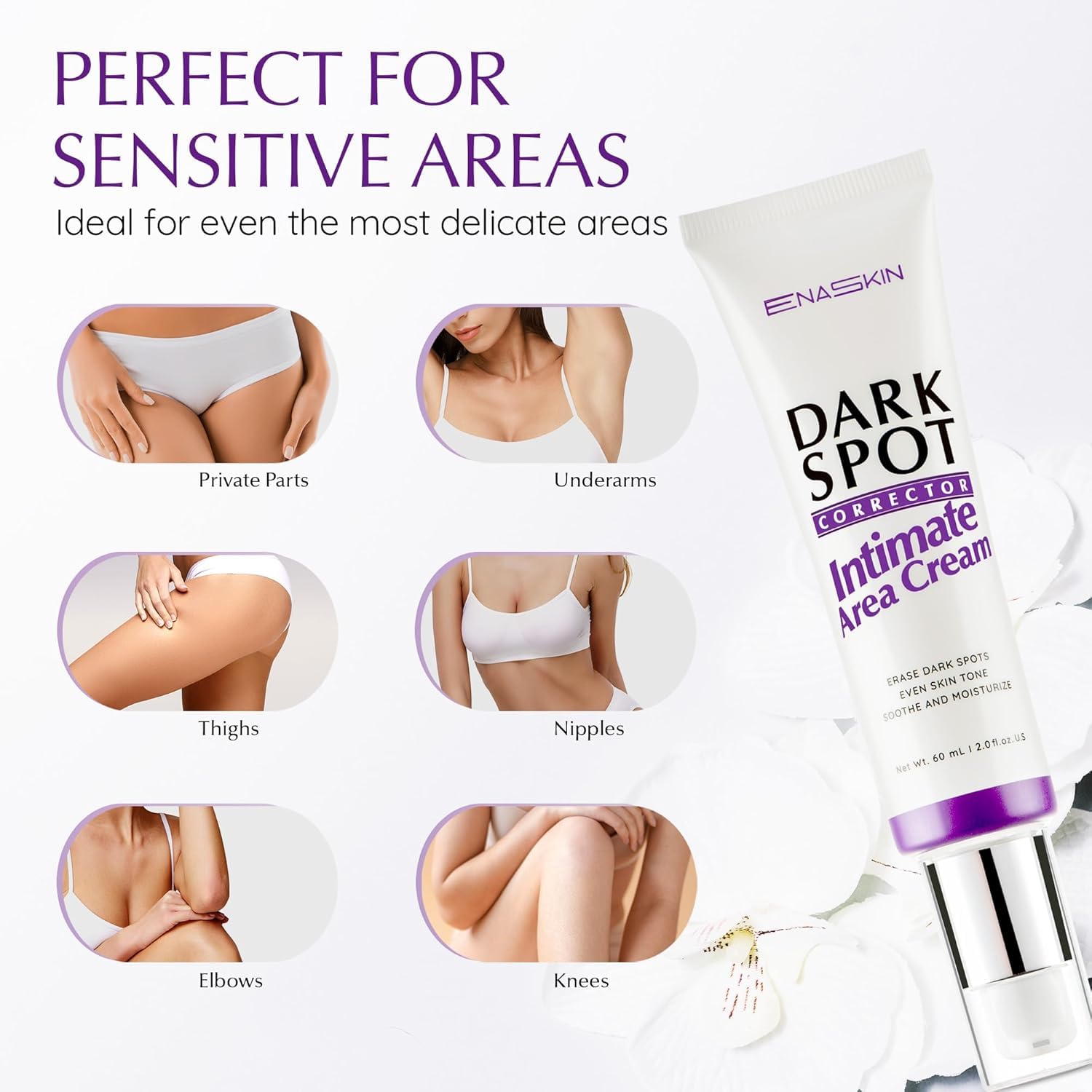 EnaSkin Dark Spot Remover Cream for Intimate Areas & Body – 2 oz