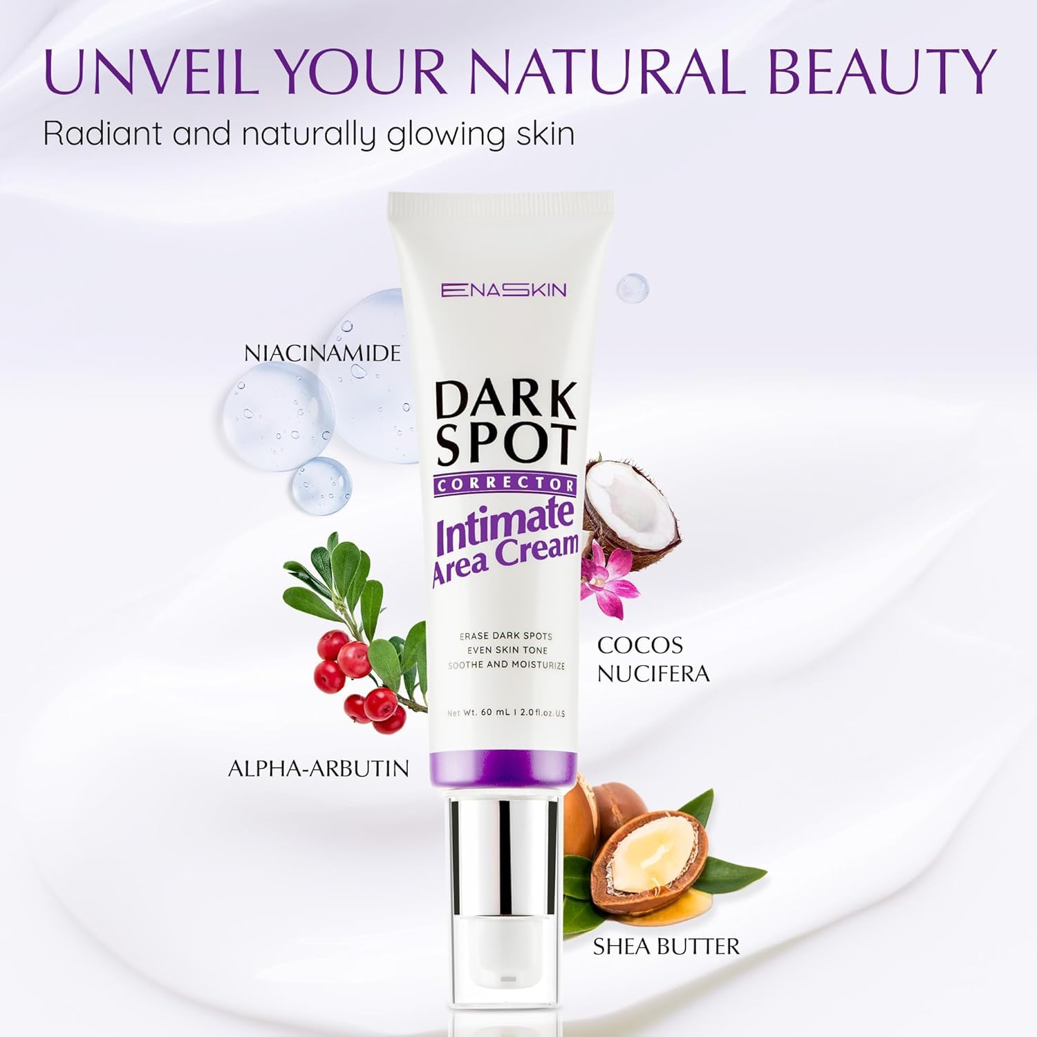 EnaSkin Dark Spot Remover Cream for Intimate Areas & Body – 2 oz
