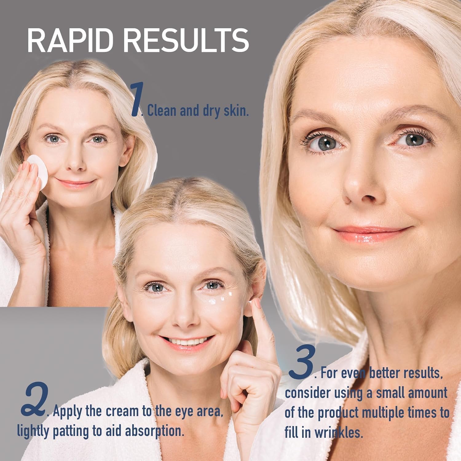 Enaskin Naturals Instant Eye & Face Lift Cream – Quick Tightening & Wrinkle Filler (0.5 oz)