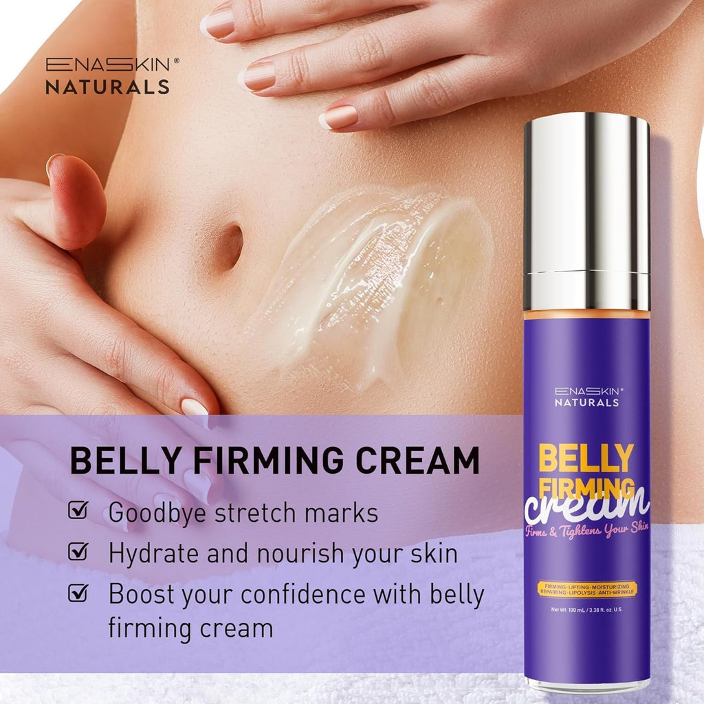 Enaskin Naturals Belly Firming Cream – Hibiscus & Honey, 120 mL