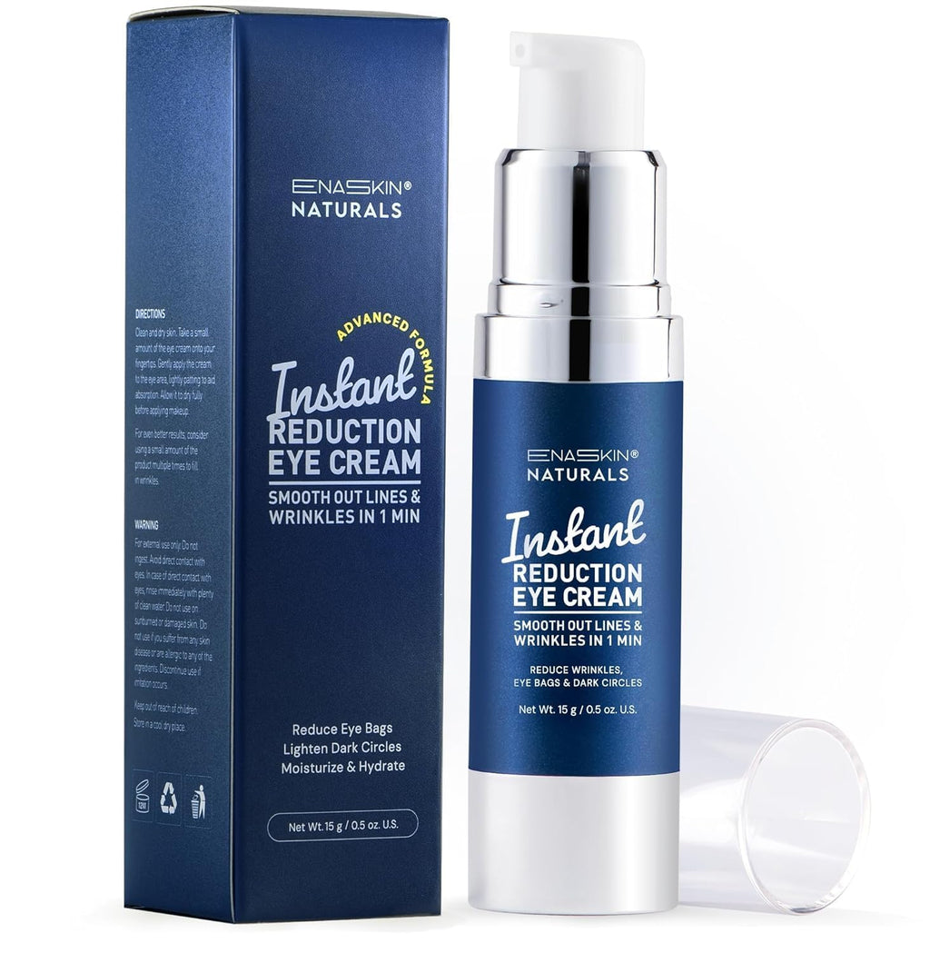 Enaskin Naturals Instant Eye & Face Lift Cream – Quick Tightening & Wrinkle Filler (0.5 oz)