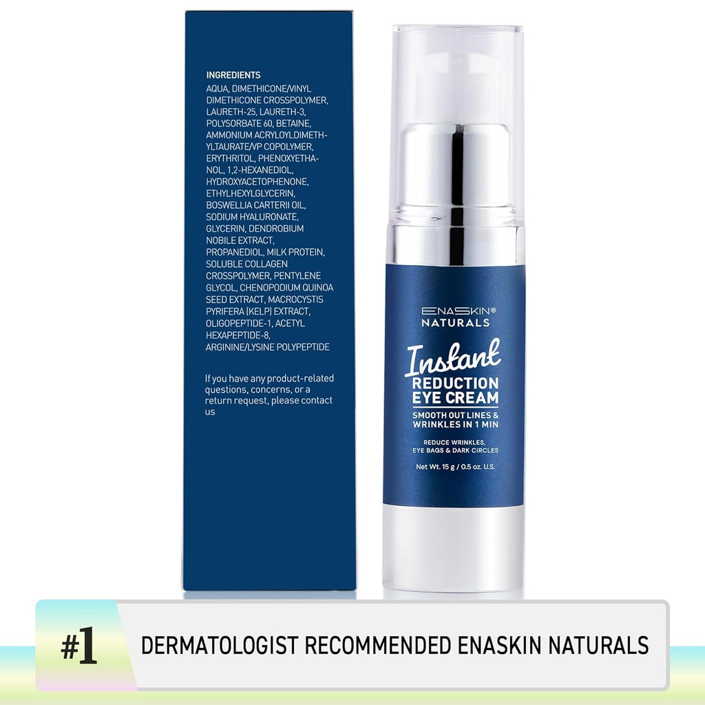 Enaskin Naturals Instant Eye & Face Lift Cream – Quick Tightening & Wrinkle Filler (0.5 oz)