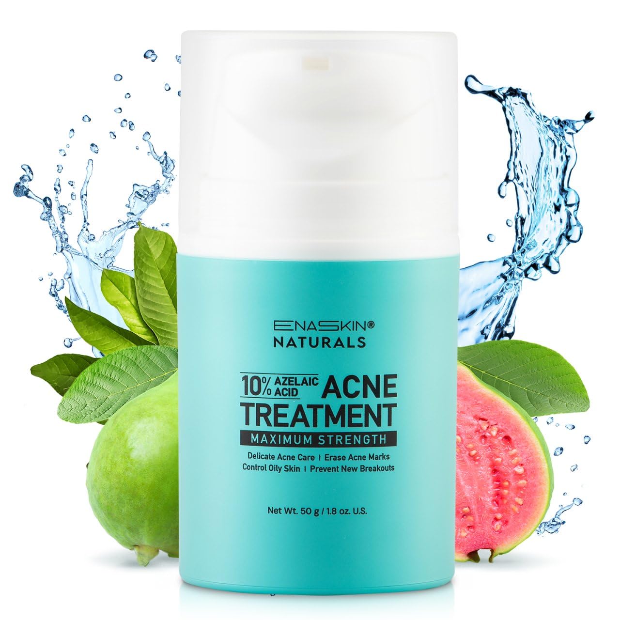 Enaskin Naturals Salicylic Acid Acne Spot Treatment - 2% SA for Cystic & Hormonal Acne | Face, Body & Back, 1.8 oz