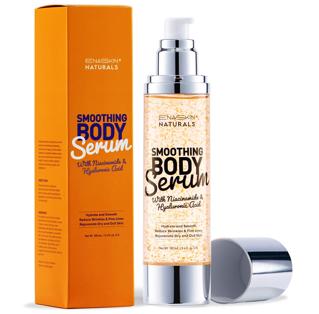 Enaskin Naturals Smoothing Body Serum Lotion – Hydrating Anti-Wrinkle Firming with Hyaluronic Acid & Niacinamide