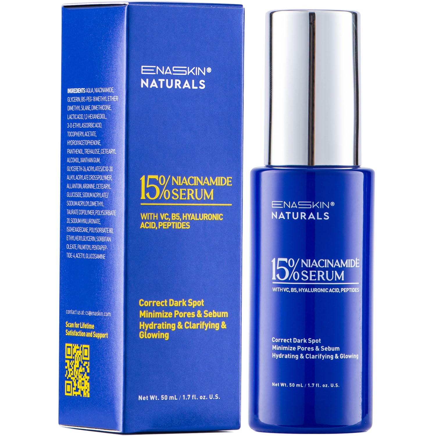 Enaskin Naturals Niacinamide 15% Serum – Dark Spots, Pores, Hydration