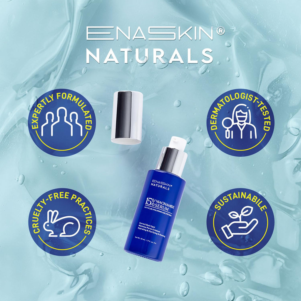 Enaskin Naturals Niacinamide 15% Serum – Dark Spots, Pores, Hydration