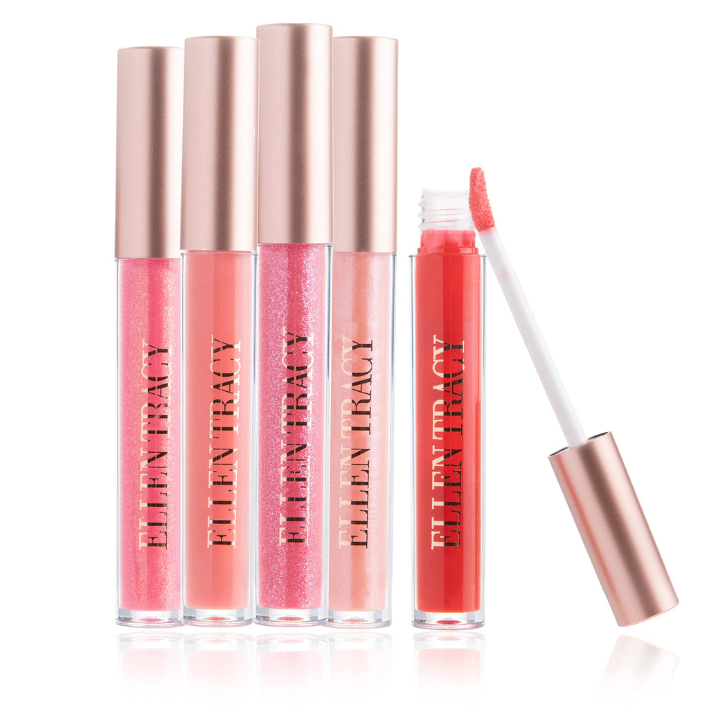 Enchante Ellen Tracy Lip Gloss Collection - 5-Piece Shimmer Gloss Set