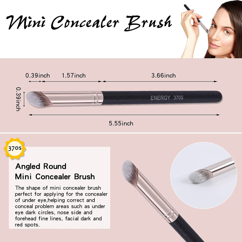 ENERGY Kabuki Foundation Brushes 3Pcs – Professional Makeup Brush Set for Foundation, Concealer, Bronzer, and Powder