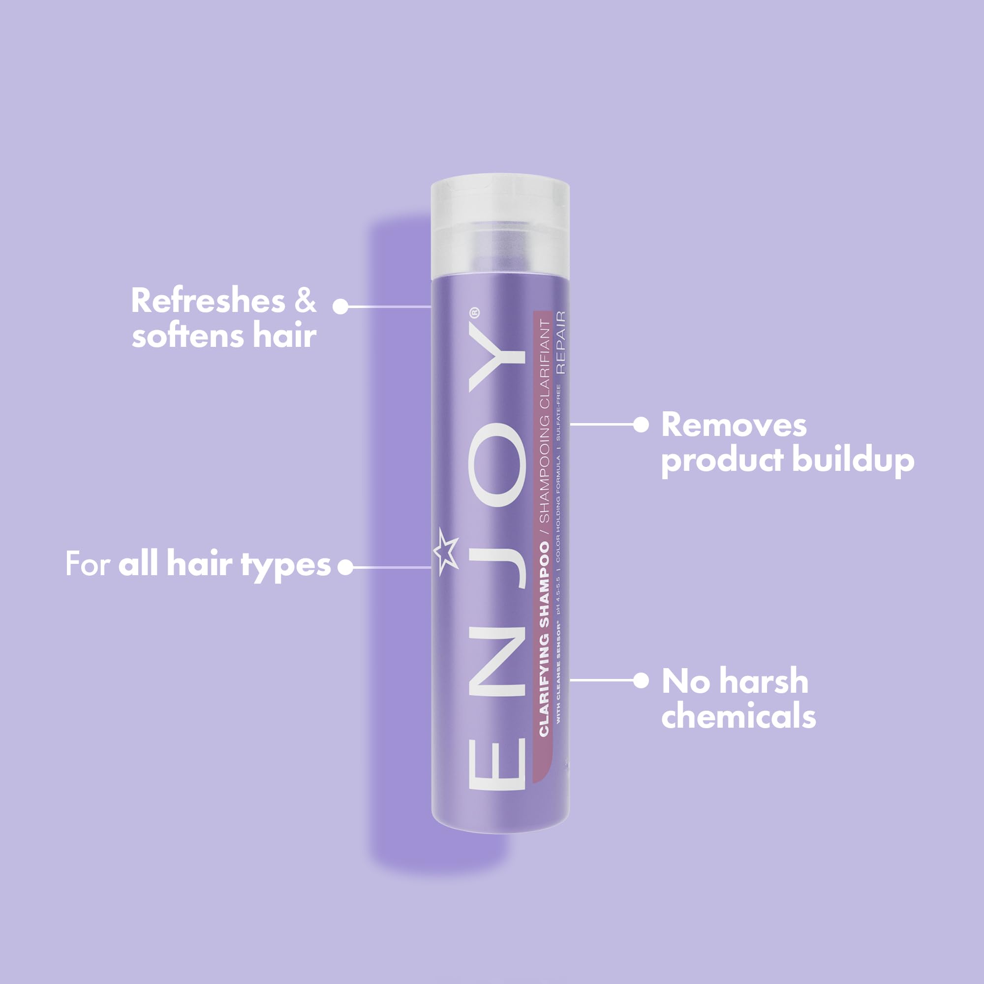 Enjoy Clarifying Shampoo — Deep Cleansing & Chelating, Sulfate-Free (10.1 oz)