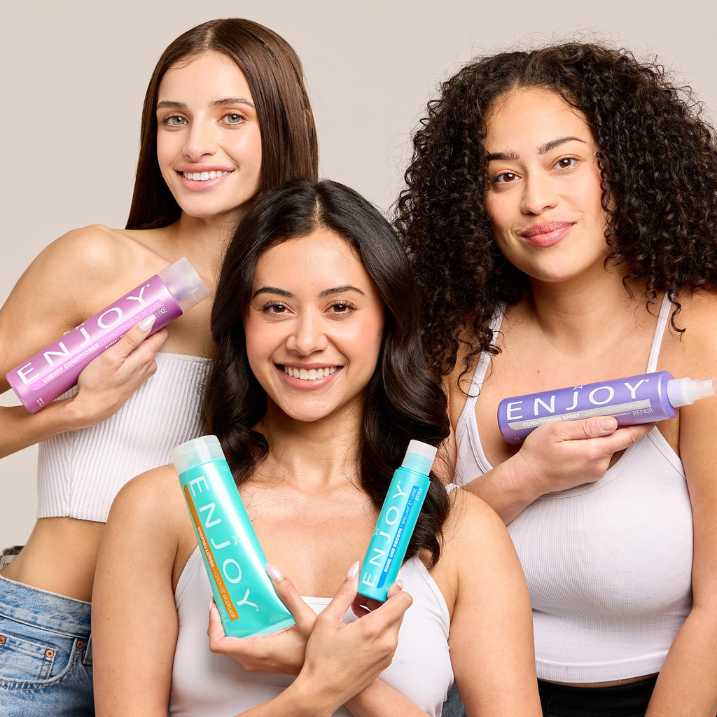 ENJOY Hair Care Super Hydrate Shampoo for Color-Treated Hair – Unisex, Curly Hair Friendly, 33.8 oz