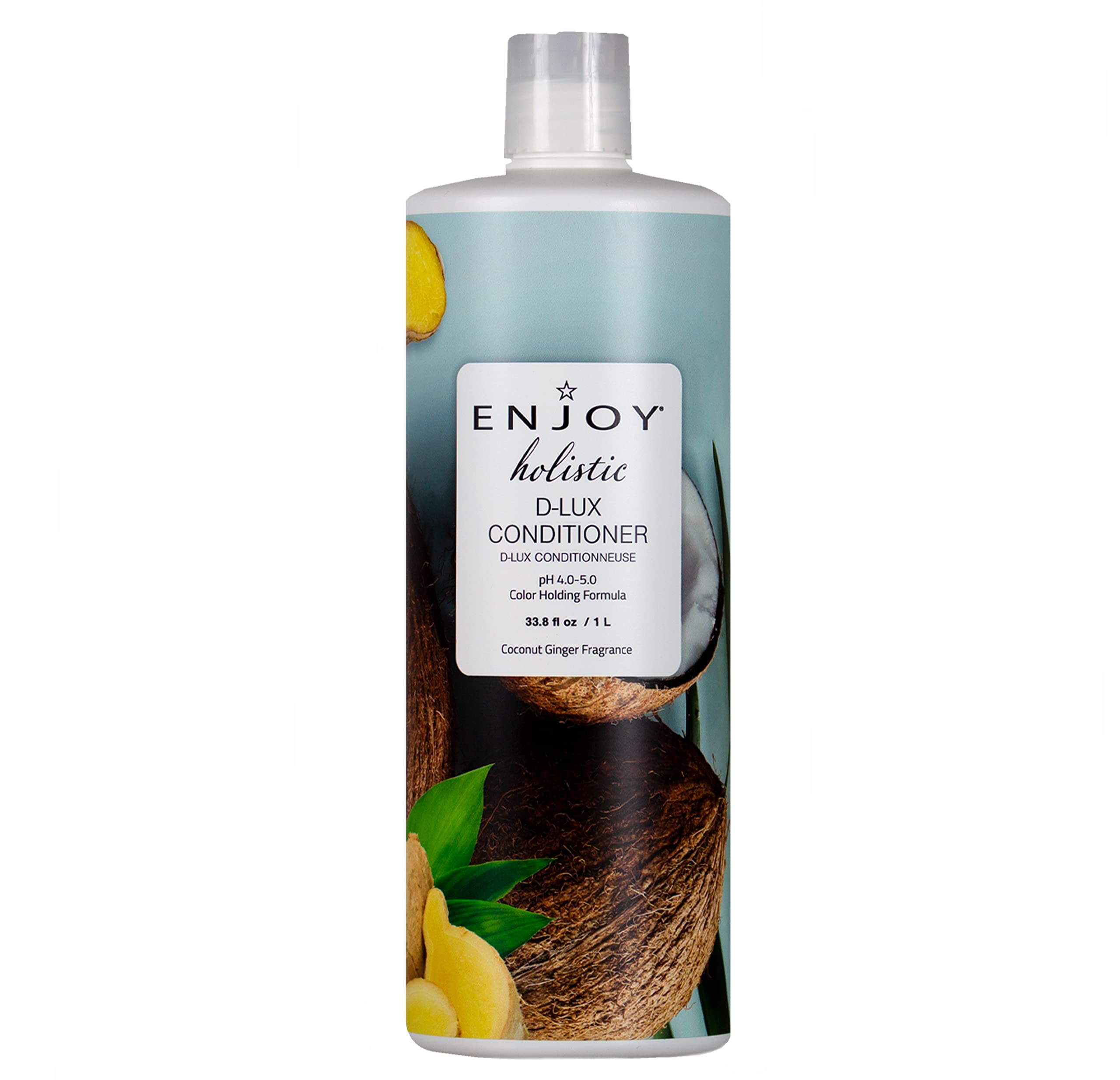 Enjoy Holistic D-LUX Conditioner – pH 4.0-5.0, Damaged & Curly Hair, 33 oz