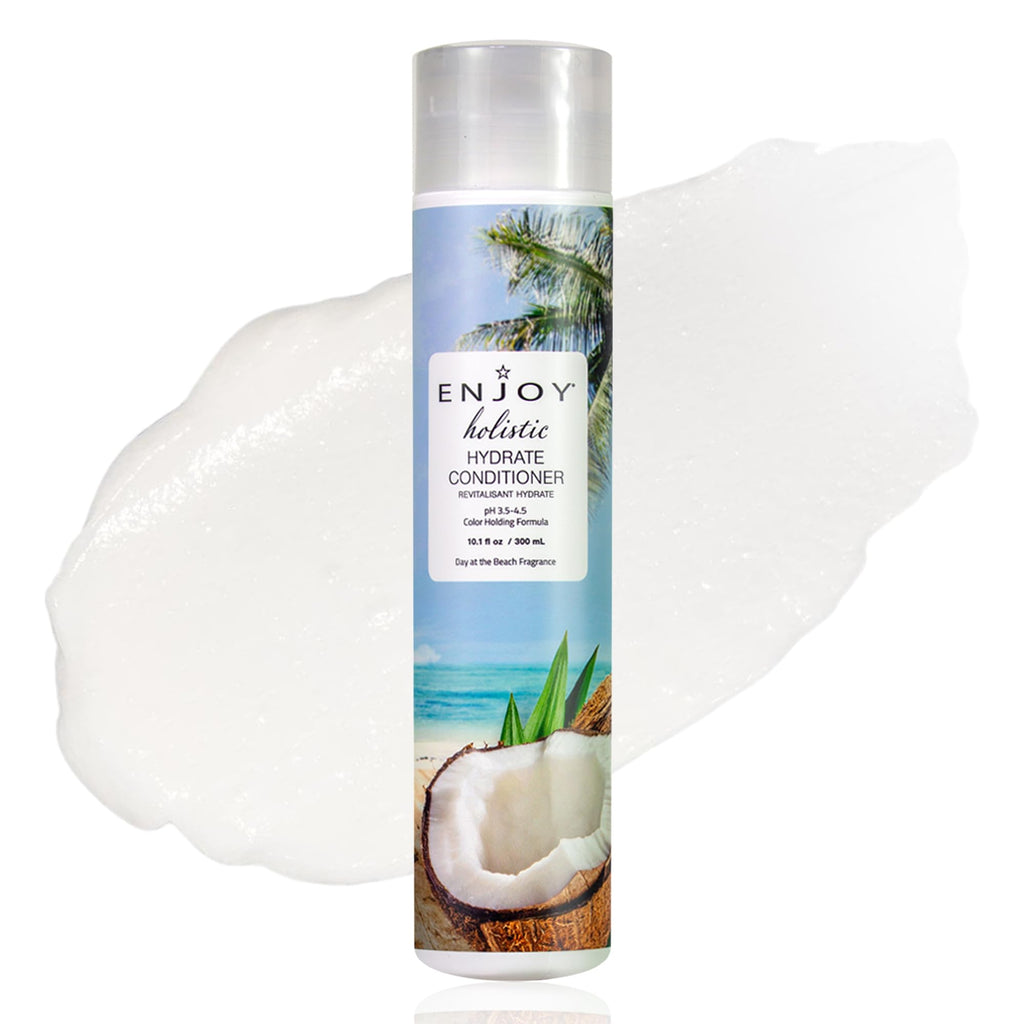 Enjoy Hair Care Holistic Hydrate Conditioner – pH 3.5-4.5 for Damaged & Curly Hair, 10 oz