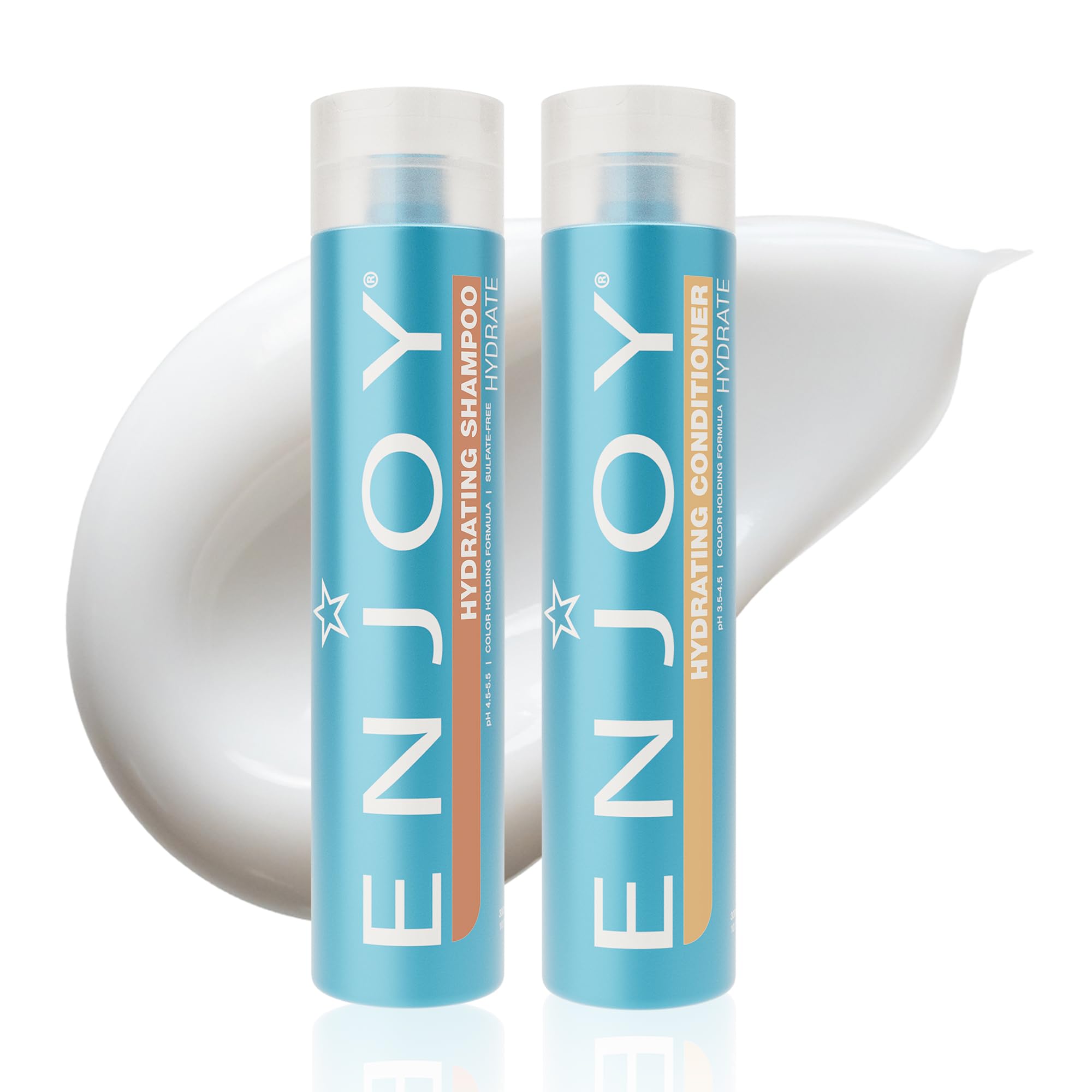 Enjoy Hydrating Shampoo & Conditioner Duo – Gentle, Color-Safe, Sulfate-Free (10.1 oz)