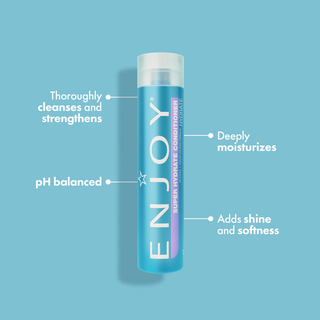 ENJOY Super Hydrate Conditioner | Deep Hydration for Damaged & Curly Hair – 33.8 fl oz