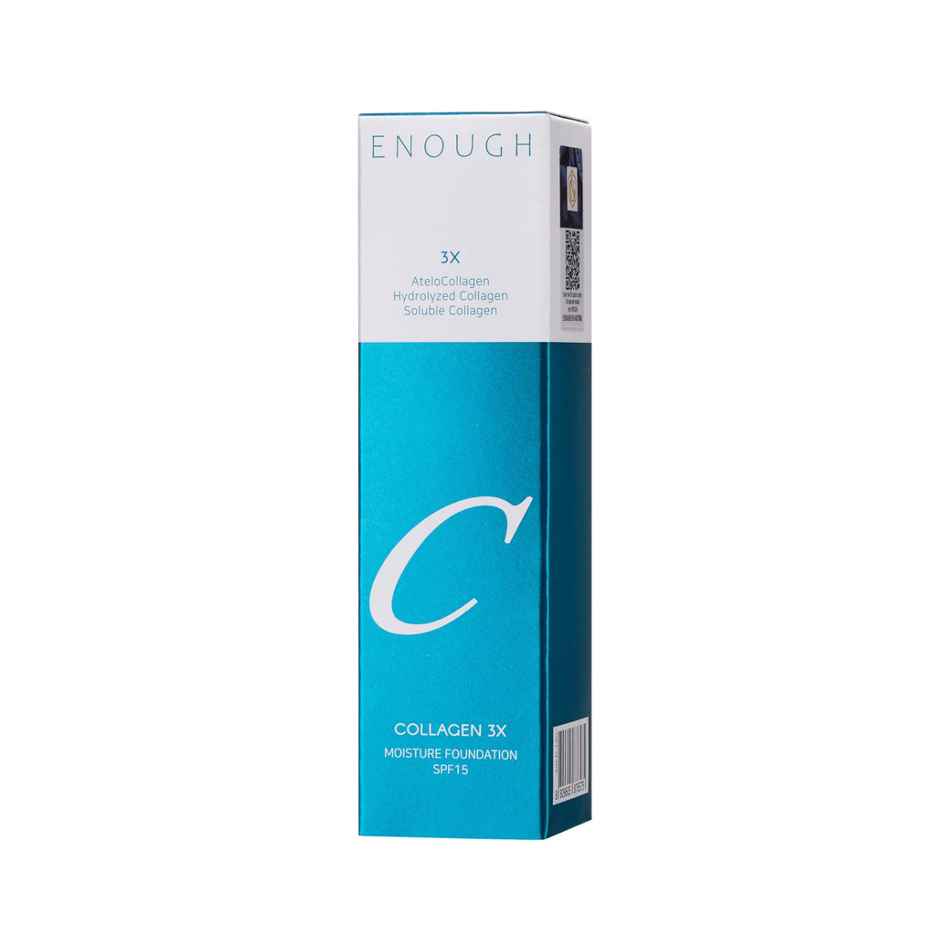 Enough Collagen 3X Moisture Foundation SPF 15 – Full Coverage Korean Tinted Moisturizer in Natural Beige #23N (3.38 fl oz)
