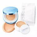 ENOUGH Collagen Aqua Air Cushion SPF 50+ PA+++ — Full Coverage Hydrating Foundation & Tinted Moisturizer Sunscreen (#21 Natural Glow) with Refill Set