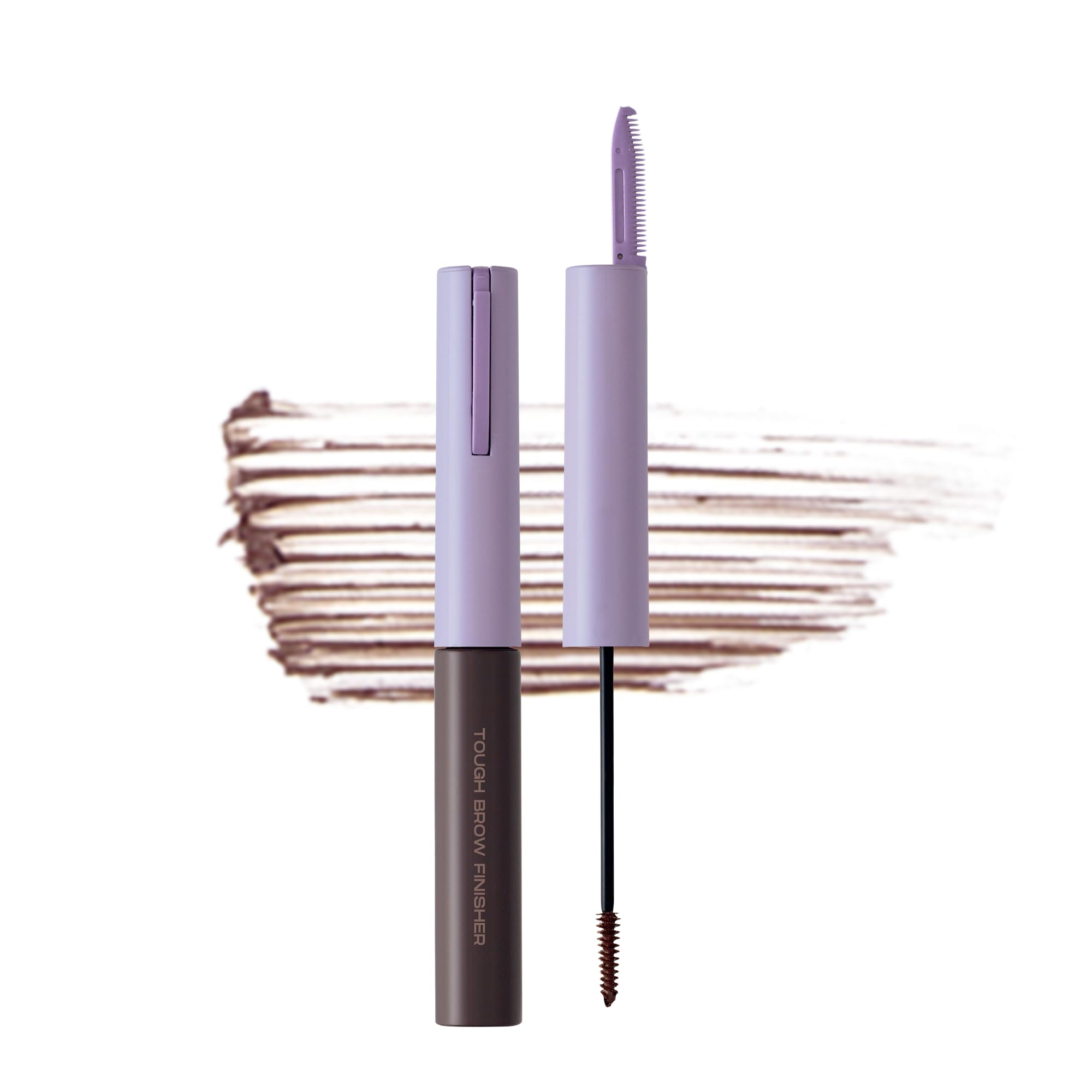 Entropy Make Up Tough Brow Finisher – 2-in-1 Brow Tint Mascara with Built-In Comb (Dark Lavender)
