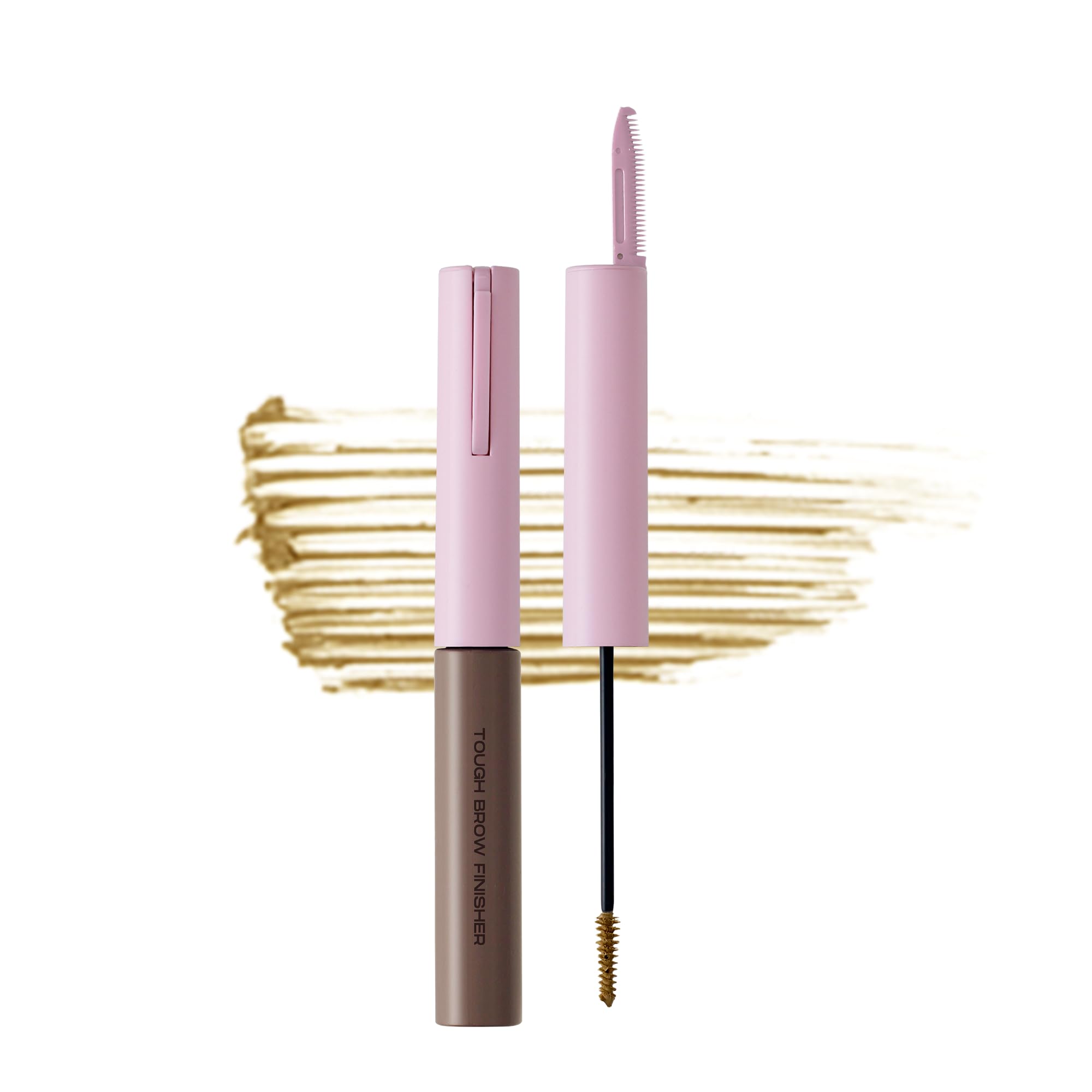 ENTROPY MAKE UP Tough Brow Finisher – 2-in-1 Brow Tint Mascara with Built-In Comb (Oatmeal)