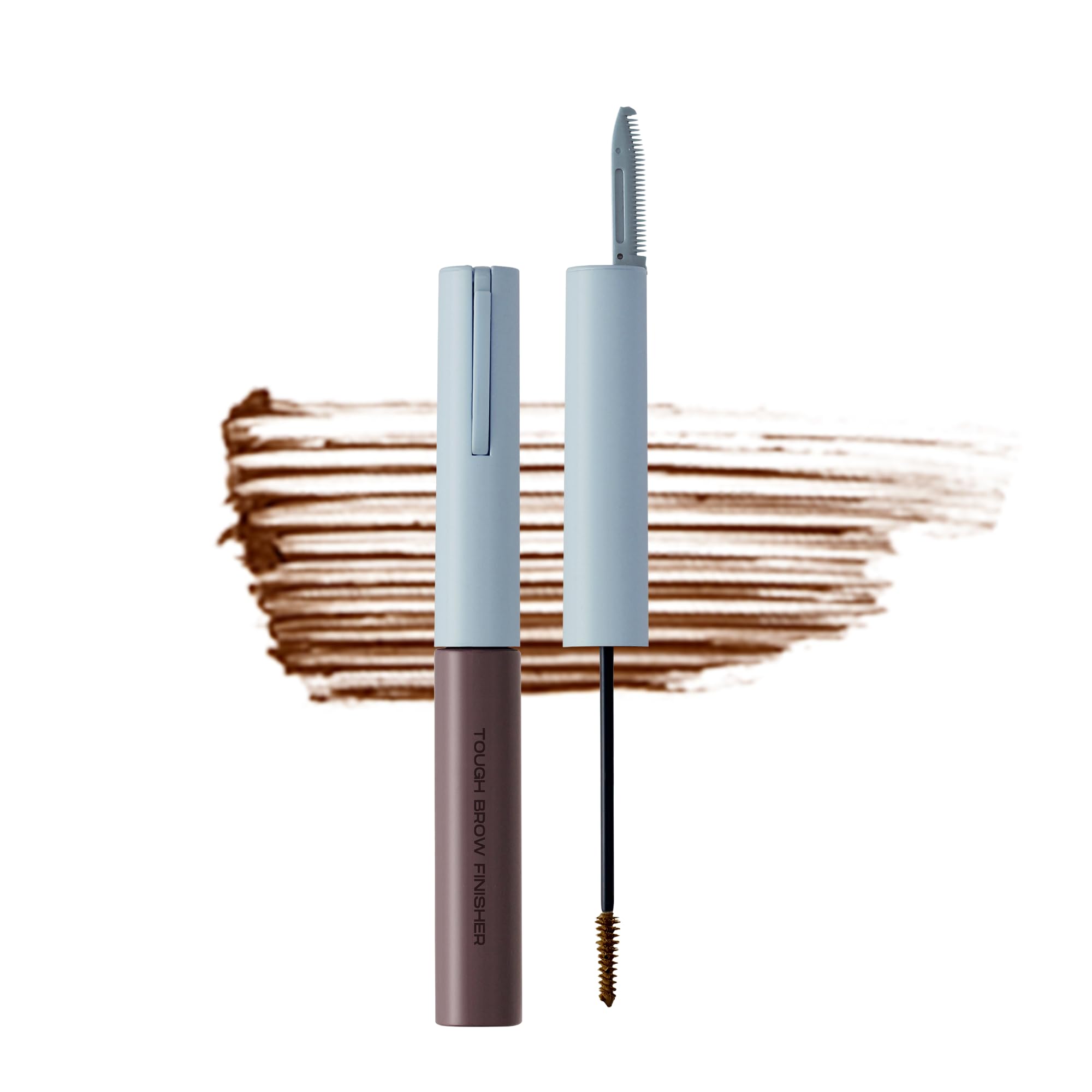 ENTROPY MAKE UP Tough Brow Finisher — 2-in-1 Brow Tint Mascara with Built-In Comb in Toast