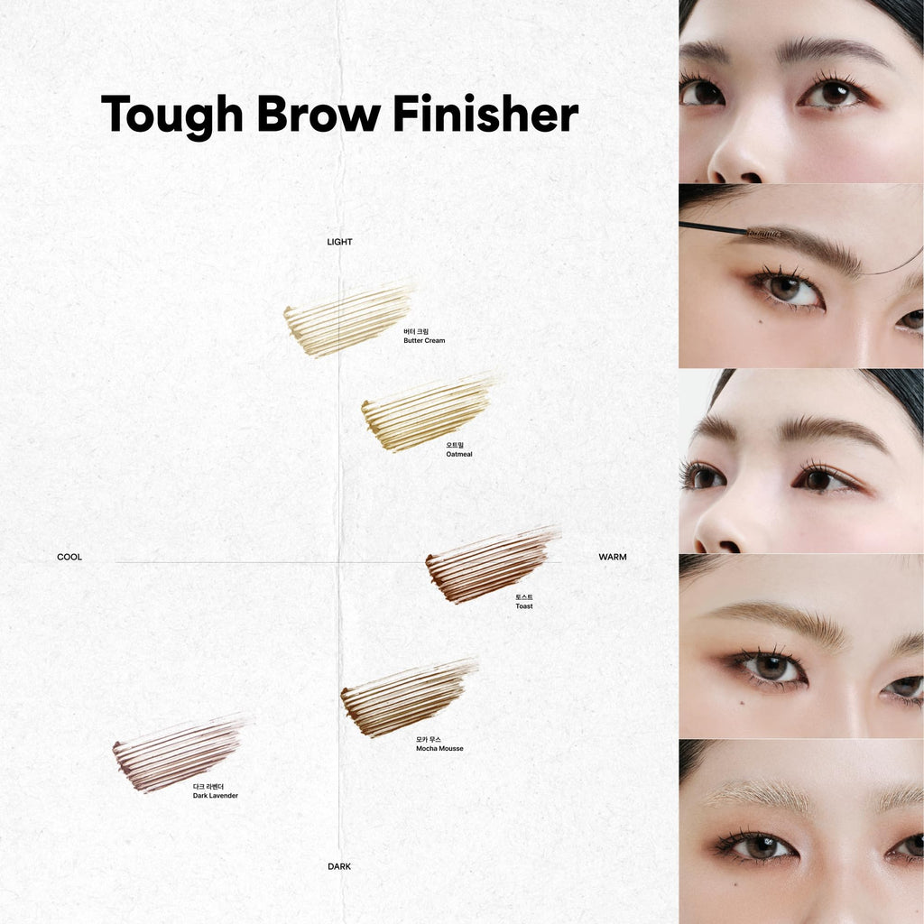 Entropy Make Up Tough Brow Finisher – 2-in-1 Brow Tint Mascara with Built-In Comb (Dark Lavender)